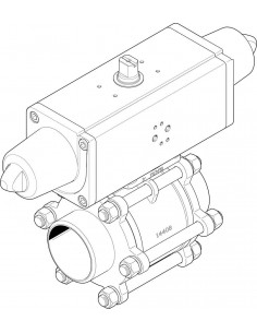 Ball valve actuator unit...