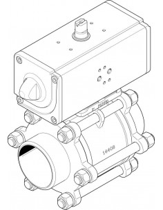 Ball valve actuator unit...