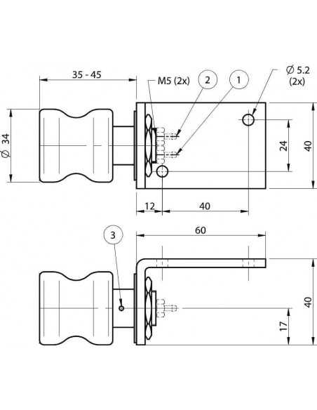 3107001 Actuating valve PIAB cpl.