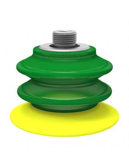 0106293 Suction cup BX75P.4K.07UF PU60/30° Green/Yellow