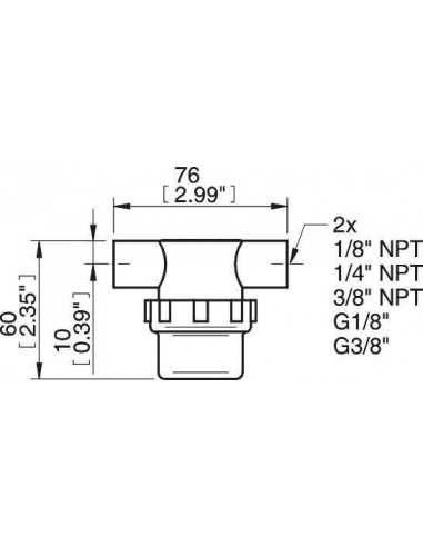 0128409 Vacuum Filter 1/4" NPT cpl. PPSF.25-X10