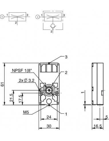 0102853 Vacuum pump MINI L7 A NBR L7A6-AN