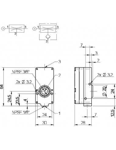 0103079 Vacuum pump MINI M20L B NBR M20A5-BN